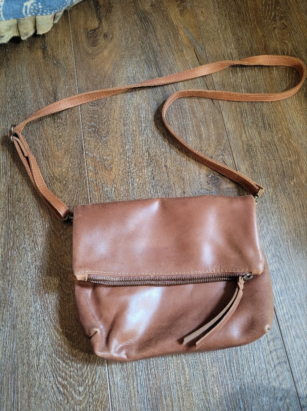 Able Leather Crossbody Bag in Brown